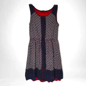 Doe & Rae | Navy & Red Dress Sz S ~ 3/$15